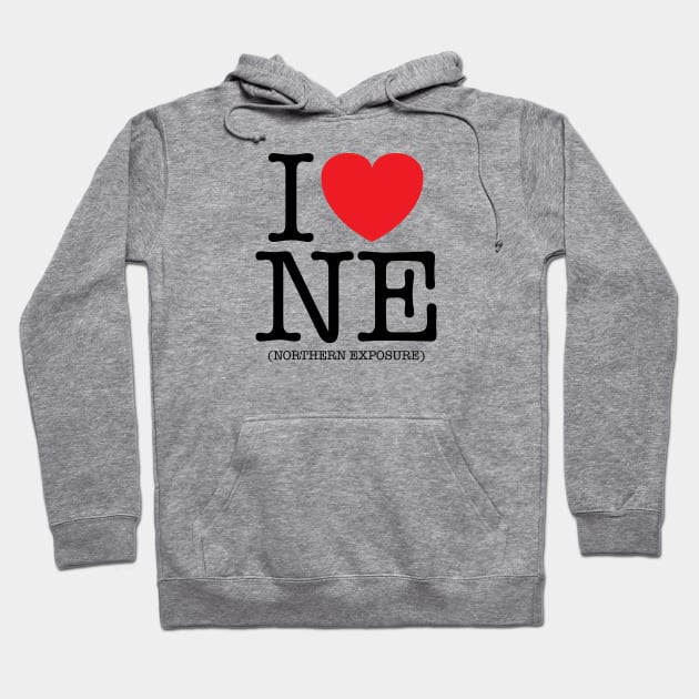 I Heart (Love) Northern Exposure Hoodie by MitchLinhardt